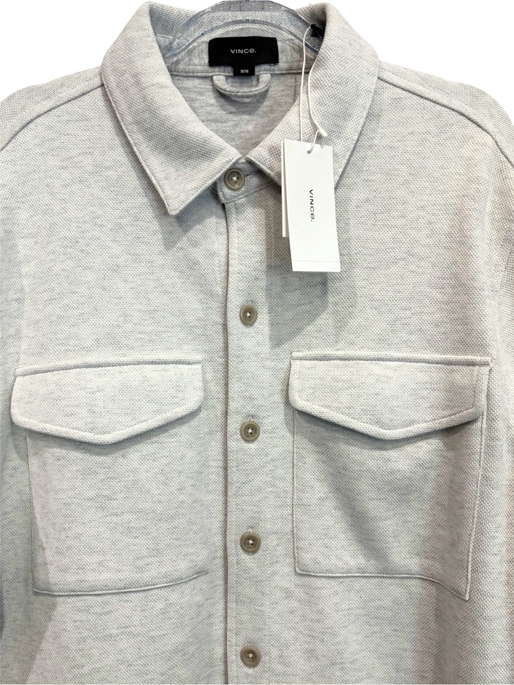VINCE DOUBLE KNIT COTTON BLEND SHIRT JACKET NWT - Picture 6 of 8